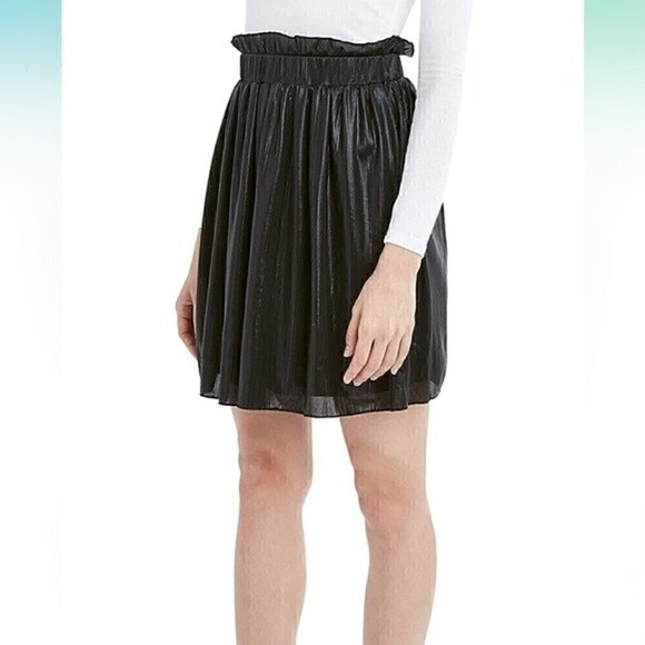 NWT BCBGeneration Fit Flare BLACK Mini Dress size large, skirt - Picture 6 of 9